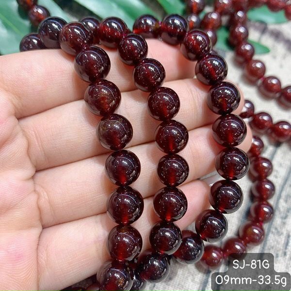 Vòng Tay Hồng Lựu Garnet 5A Đủ Size- Có Size Chuỗi Quấn Tay