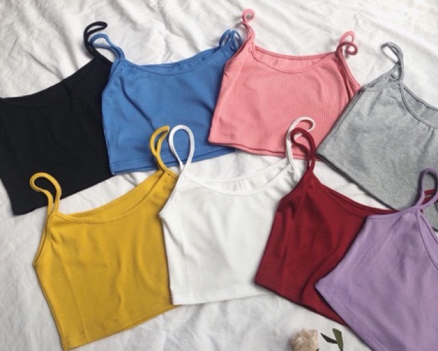 [Mã WARN10 giảm 10k đơn 99k] Áo 2 dây croptop 8 màu siu xinh chất đẹp | BigBuy360 - bigbuy360.vn