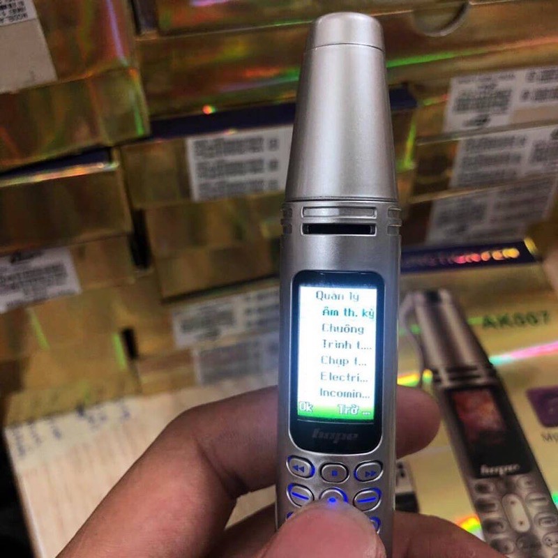 Điện thoại cây bút Hope AK007 2 sim có chức năng thay đổi giọng nói | BigBuy360 - bigbuy360.vn