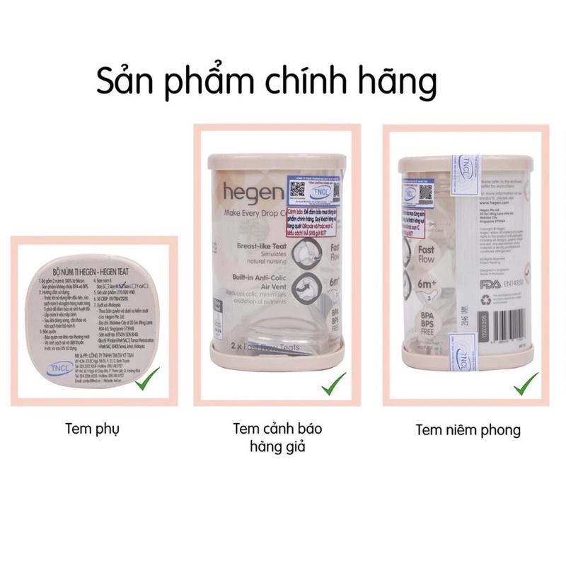 Núm ti Hegen chính hãng