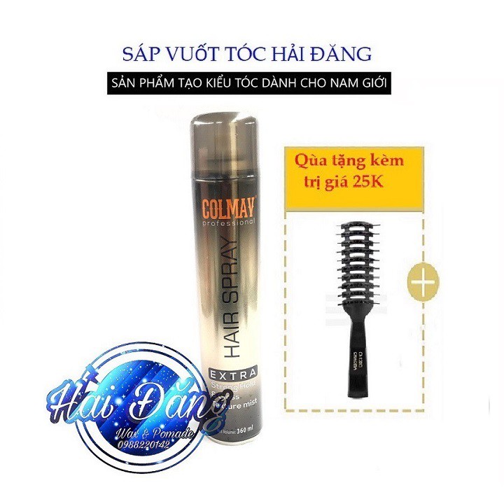 [CHÍNH HÃNG 100%] Gôm Xịt Tóc Colmav 360ml