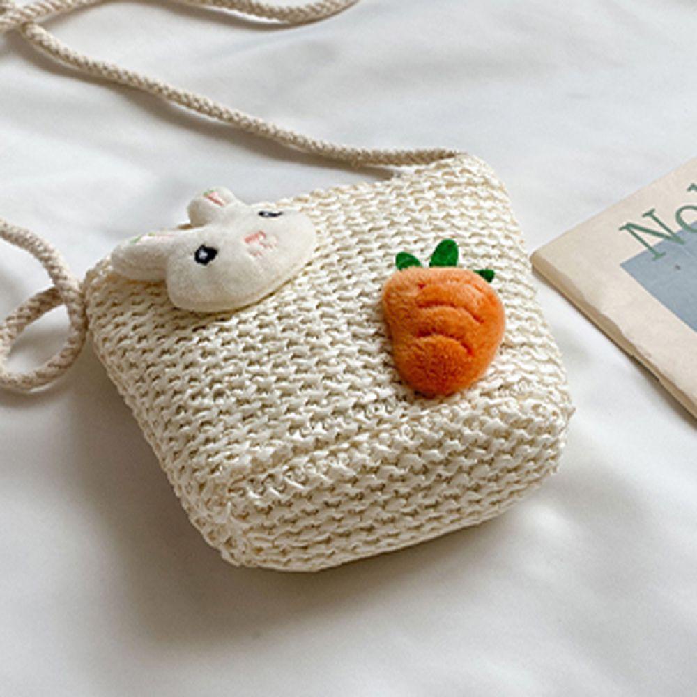 LILYES Ví Cói Hình Động Vật Hoạt Hình Phong Cách Bohemian Cho Bé