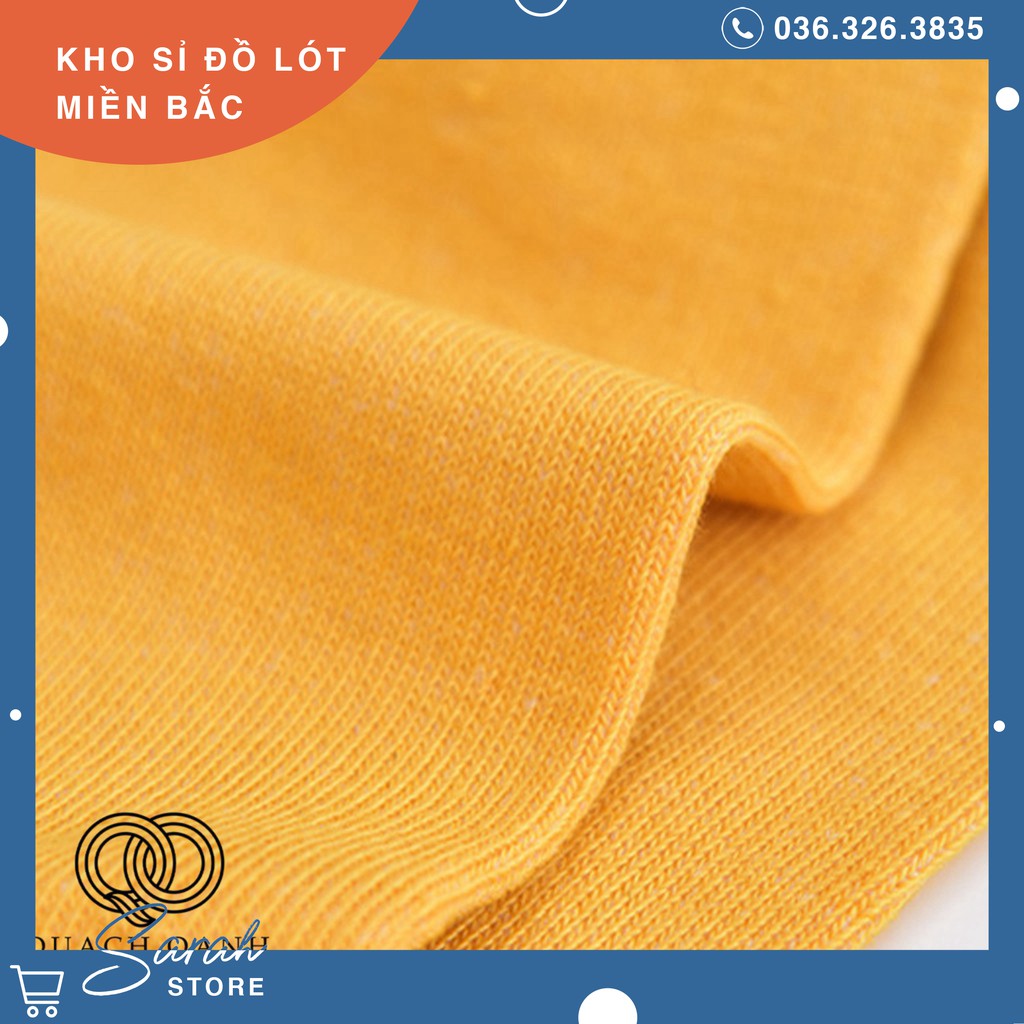 Combo 10 đôi tất cổ ngắn in hoa cúc tặng kèm túi đựng
