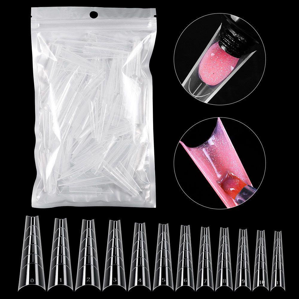 Bộ Móng Tay Giả Trong Suốt Bằng Nhựa Acrylic Chất Lượng Cao