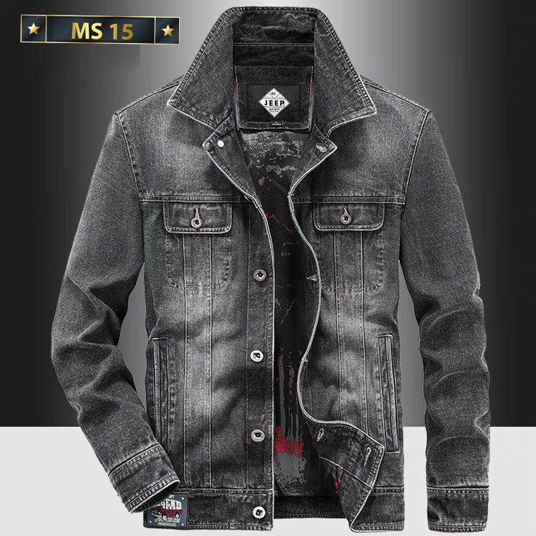 Áo khoác jean nam xanh cao cấp ,phong cách cá tính dễ phối đồ,chất jean cao cấp thời trang Lady-Hn Store88 ms 15