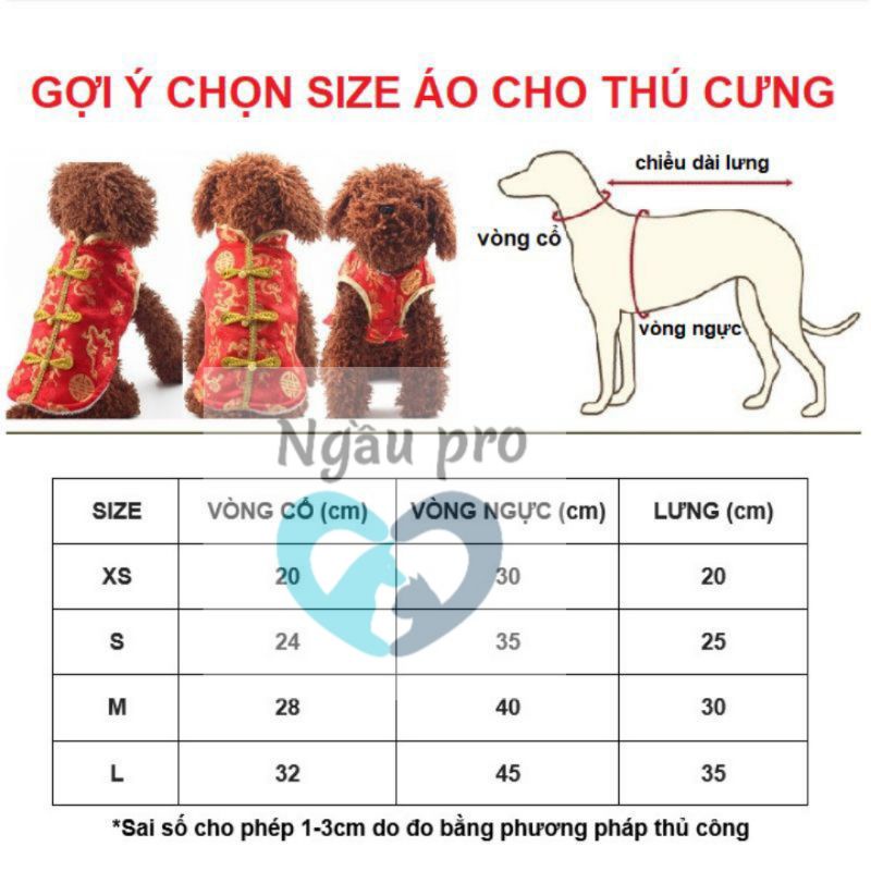 Áo cho chó, Quần áo cho mèo, Áo cho chó Poodle hoạ tiết đẹp size SMLXL