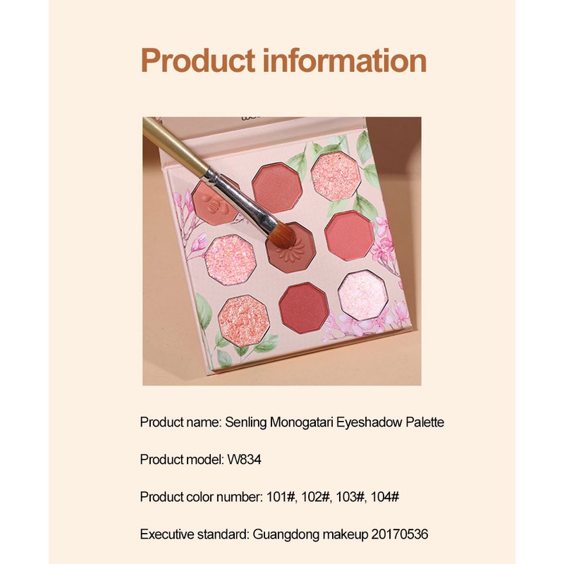 (Hàng Mới Về) Bảng Phấn Mắt Wodwod Senling Story Màu Cam / Nâu Đất / Cam / Đào Techno Dễ Lên Màu | BigBuy360 - bigbuy360.vn