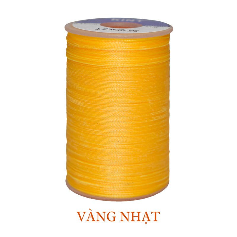 Chỉ dù sáp tròn may đồ da thật handmade