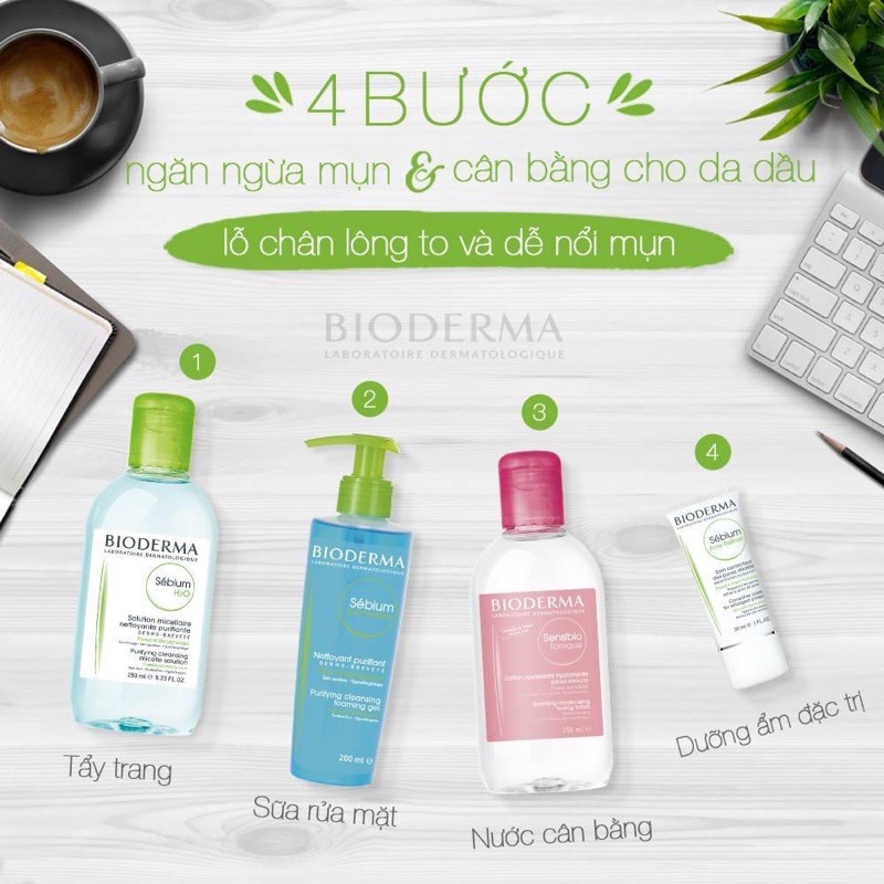 [BIODERMA] Nước Tẩy Trang Bioderma Hồng Và Xanh 100ml, 250ml, 500ml | BigBuy360 - bigbuy360.vn