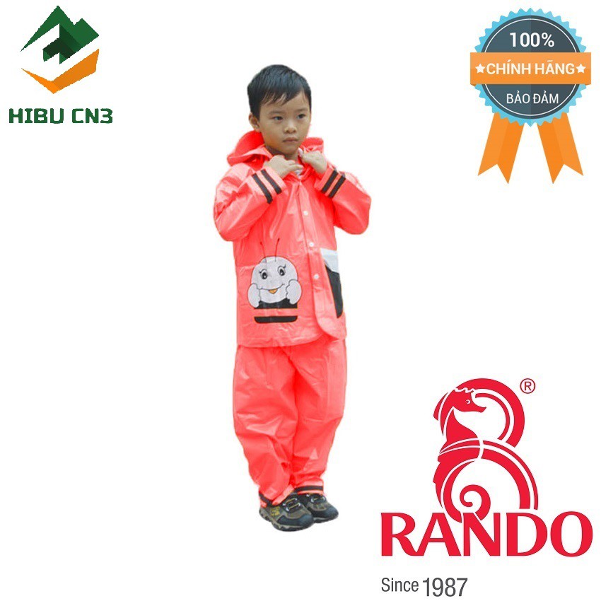 Áo Mưa Trẻ Em Bộ Ong Mật Rando CSPS-16 Size 1 (0.8 - 0.9 mm) GIAO MÀU NGẪU NHIÊN