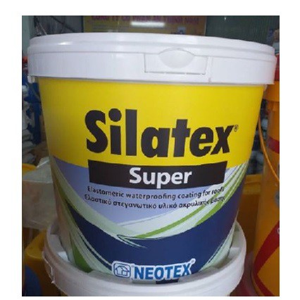 Silatex Super 12kg - sơn chống thấm siêu đàn hồi 300% cho tường sàn mái