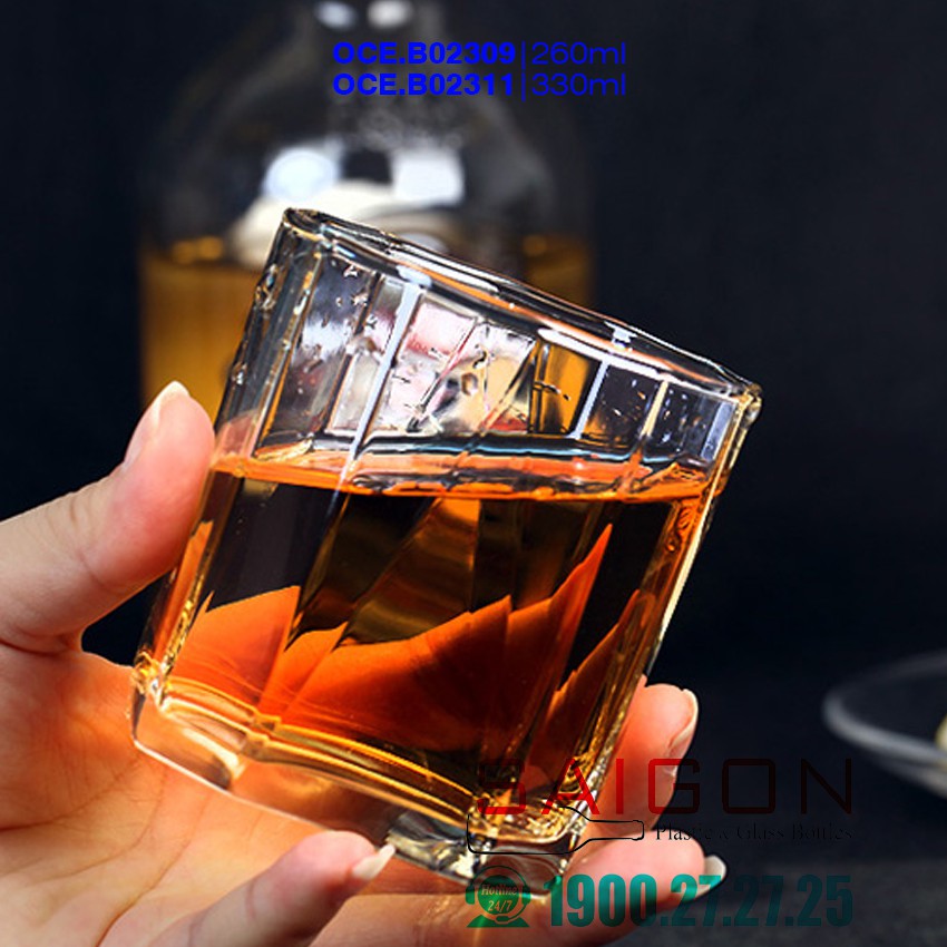 Ly Thủy Tinh Ocean Pyramid Rock 260ml | 330ml , Nhập Khẩu Thái Lan | BigBuy360 - bigbuy360.vn