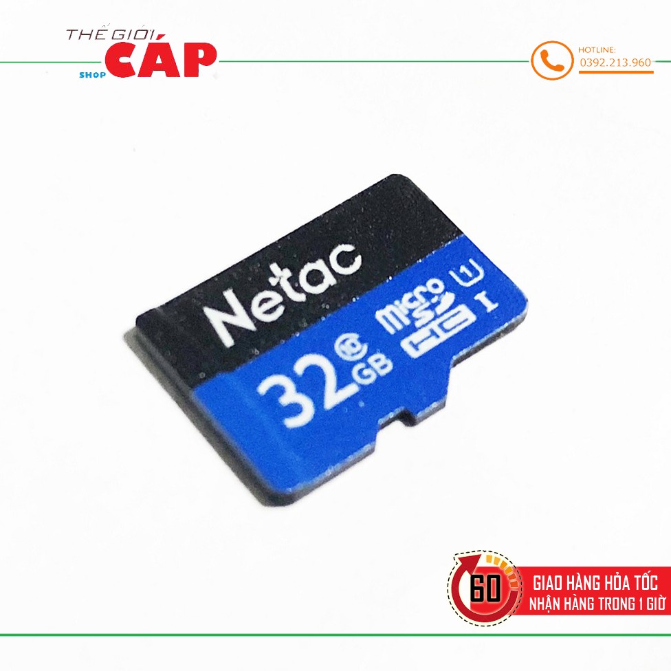 Thẻ Nhớ Micro SD Dung Lượng 32GB Netac Class 10 Cao Cấp | BigBuy360 - bigbuy360.vn