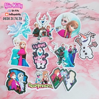 Bộ 40 sticker decal Elsa