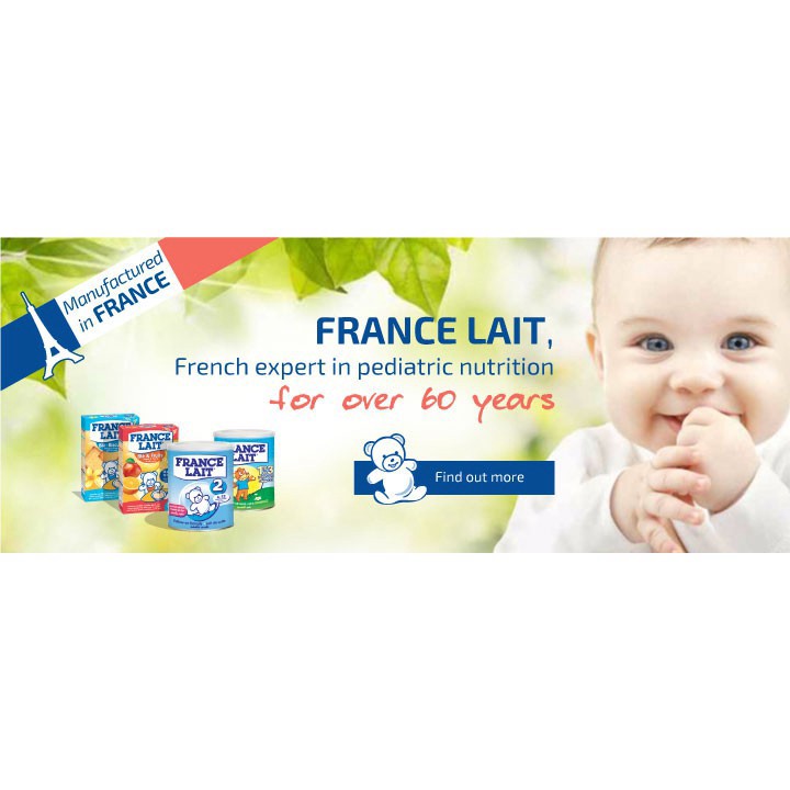 Sữa bột France Lait 3 900g (Pháp)