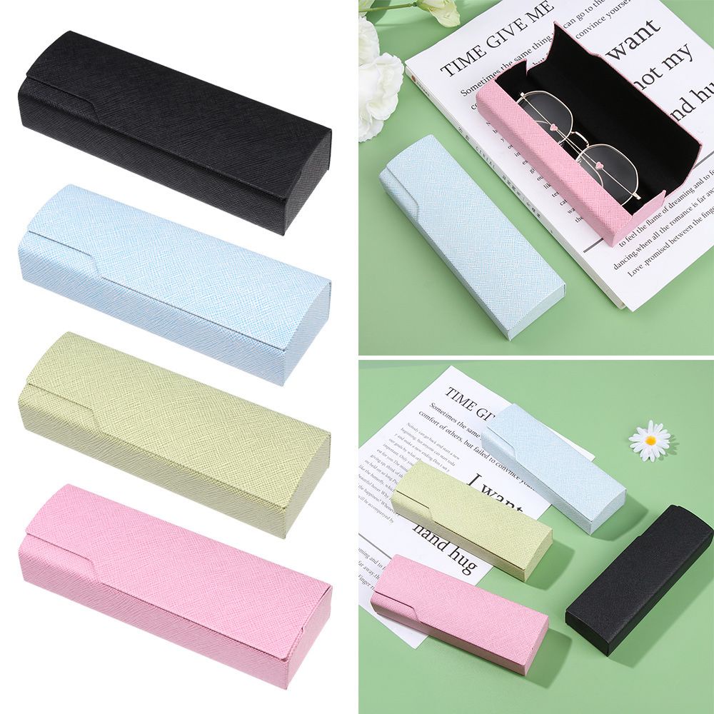 Hộp đựng mắt kính bằng da pu chống thấm nước phong cách vintage thời trang thích hợp cho nam nữ