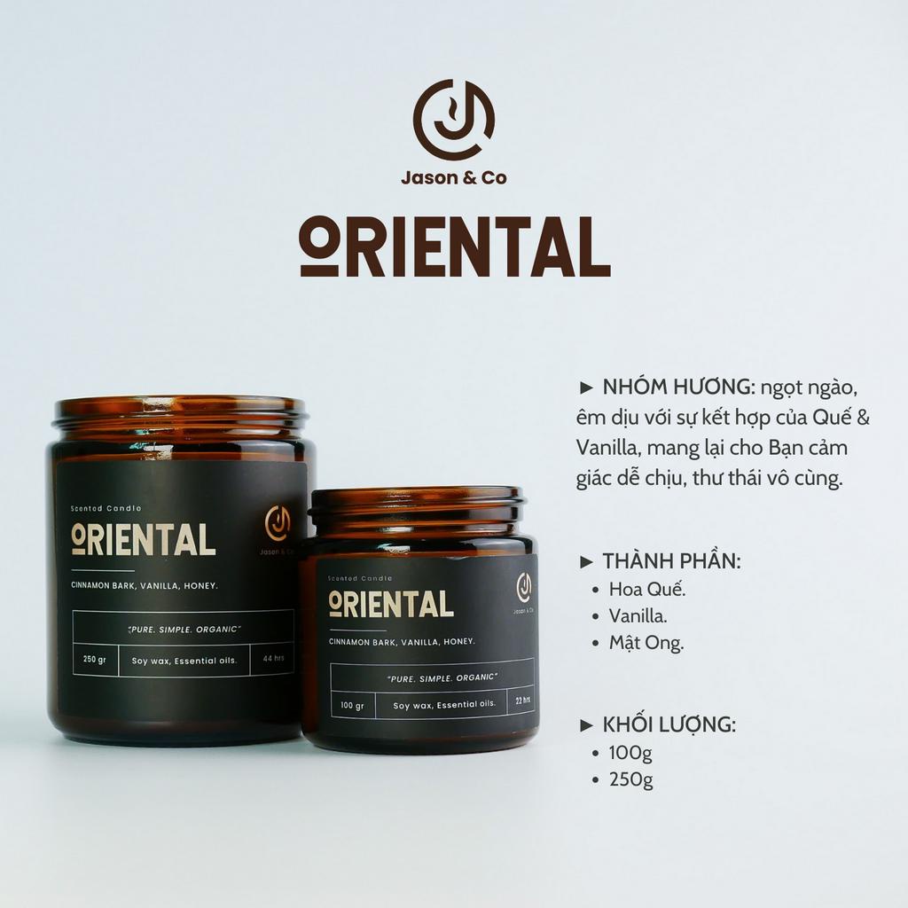 Nến Thơm Jason&Co - 100g & 250g, Sản Xuất Từ Tinh Dầu Cao Cấp, Không Khói, An Toàn - Hỗ trợ Trị Liệu, Giảm Stress