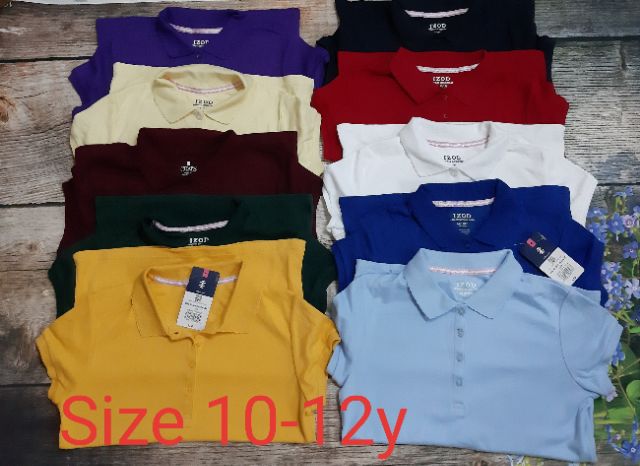 Áo Polo bé gái xuất khẩu size từ 4y- 20y