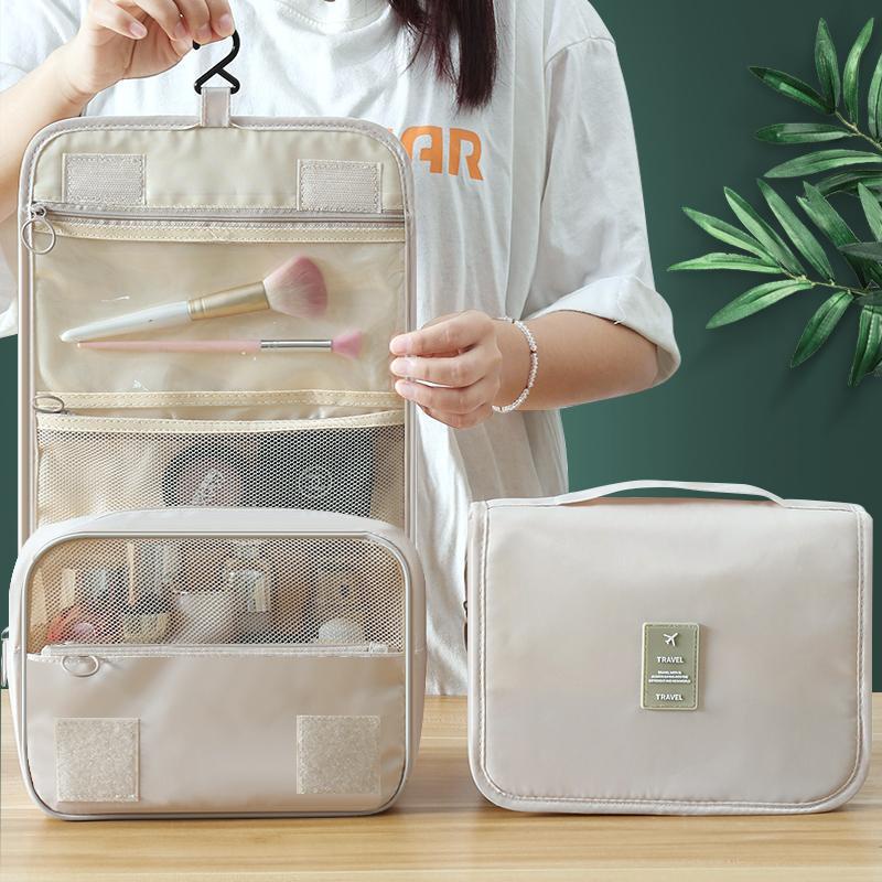 Túi Đựng Đồ Trang Điểm Mang Đi Du Lịch Chống Thấm Nước Và Chống Ẩm Phong Cách Hàn Quốc Kích Thước 24*9*22cm makeup bag