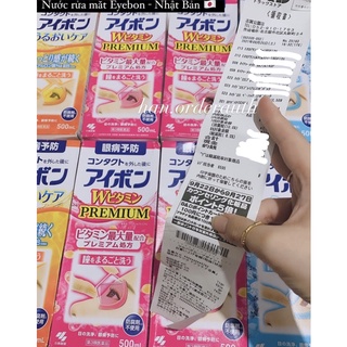(JAPAN-KÈM BILL) Nước rửa mắt Vitamin Eyebon Nhật 500ml