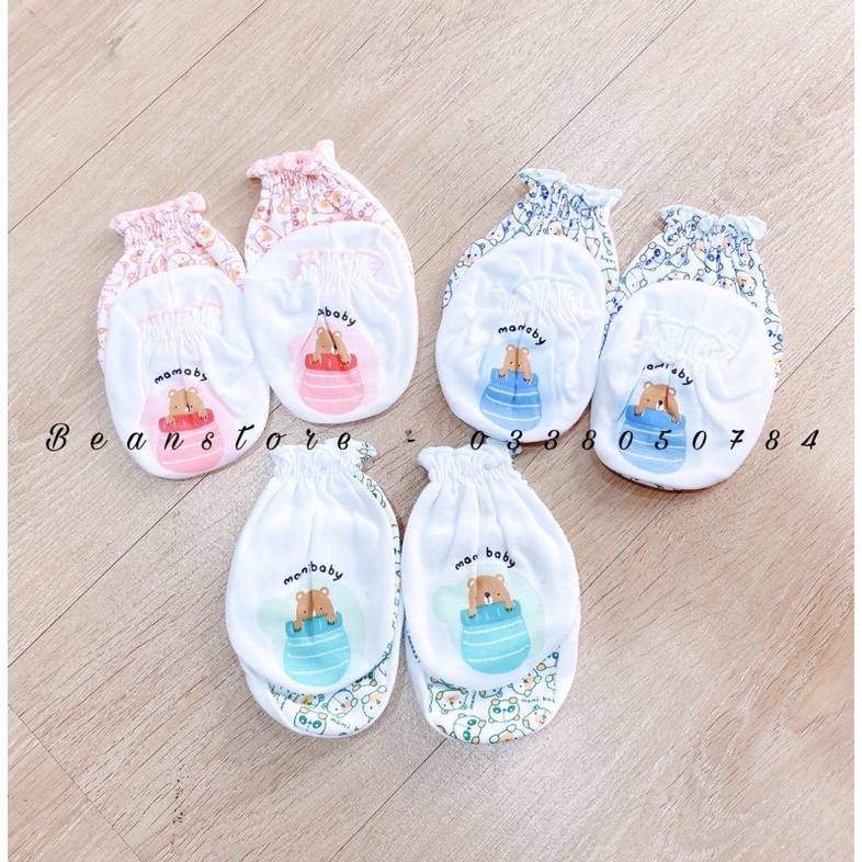 Set bao tay bao chân Mamibaby cao cấp cho bé