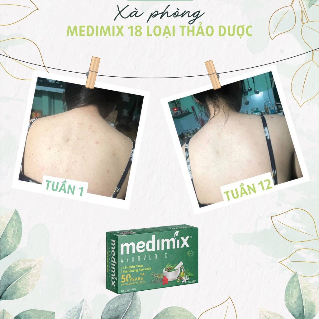 [RẺ VÔ ĐỊCH] COMBO 3 BÁNH XÀ PHÒNG THẢO DƯỢC 18 HERBS SOAP 125G MEDIMIX TẶNG 1 LƯỚI TỌA BỌT | BigBuy360 - bigbuy360.vn