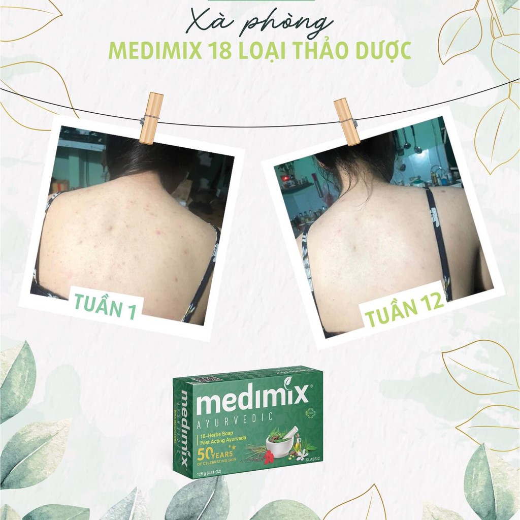 [RẺ VÔ ĐỊCH] COMBO 2 XÀ PHÒNG MEDIMIX 18 LOẠI THẢO DƯỢC 125G - MEDIMIX 18 HERBS SOAP