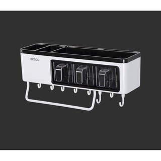 KỆ TREO ĐỒ NHÀ BẾP KÈM HŨ GIA VỊ ECOCO E1714