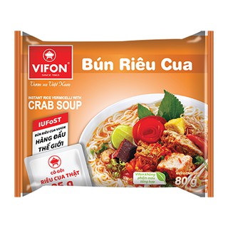 Thùng 30 gói bún riêu cua 80gr