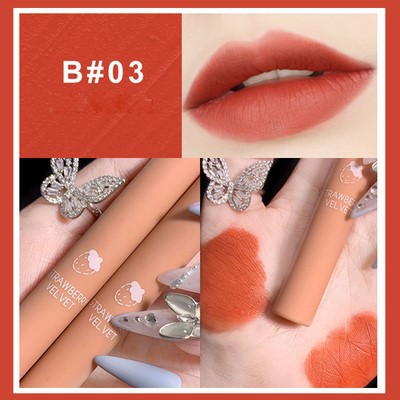 Son kem lì XIYUAN Strawberry Matte Velvet XIYU01 | Thế Giới Skin Care