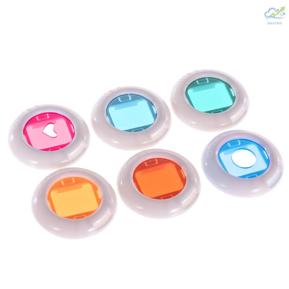 GG Instant Camera Mini Color Close Up Lens Filter Set for Fujifilm Instax Mini 7s/8/8+/9, 6pcs