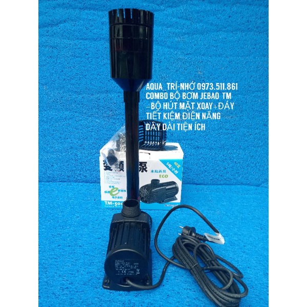 COMBO BỘ BƠM JEBAO-TM 5000+BỘ HÚT MẶT VÀ HÚT ĐÁY