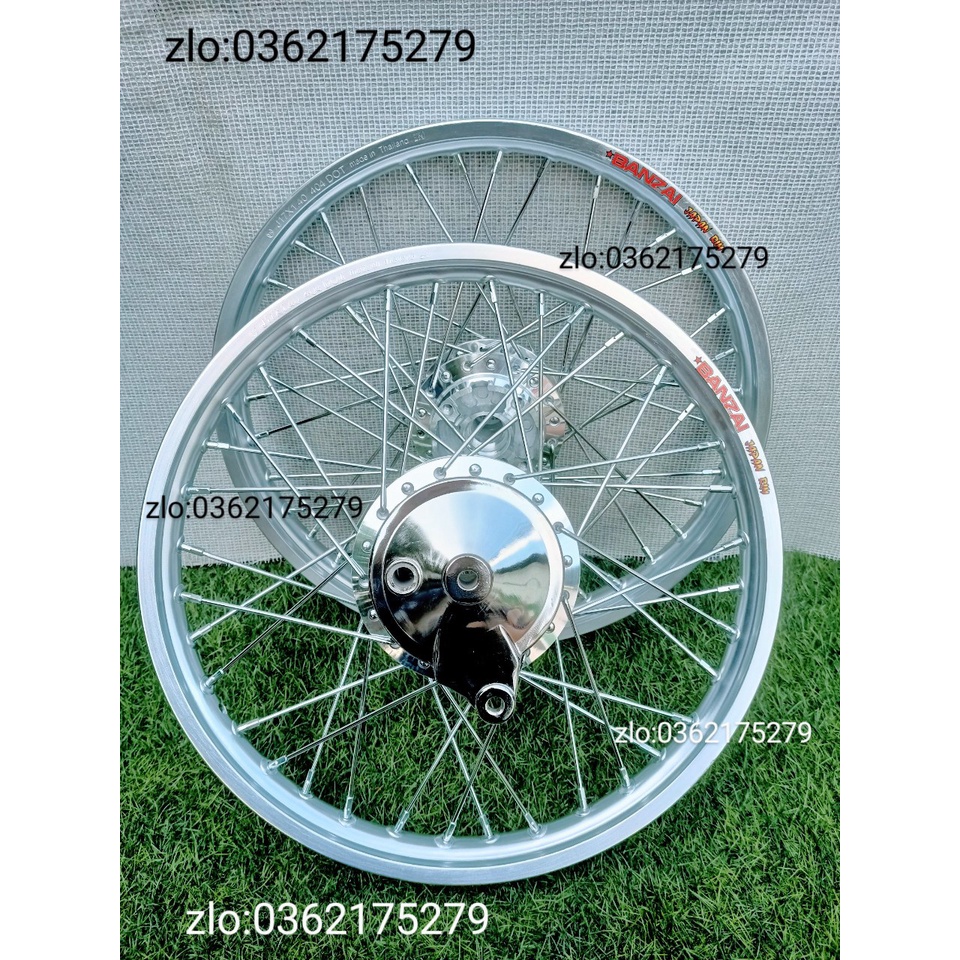 CẶP BÁNH CĂM WAVE ,DREAM TRƯỚC ĐĨA SAU ĐÙM  NIỀN NHÔM BAN ZAI THÁI, CĂM ĐÙM MẠ CROM LOẠI 1 KÈM MÁ ĐÙM