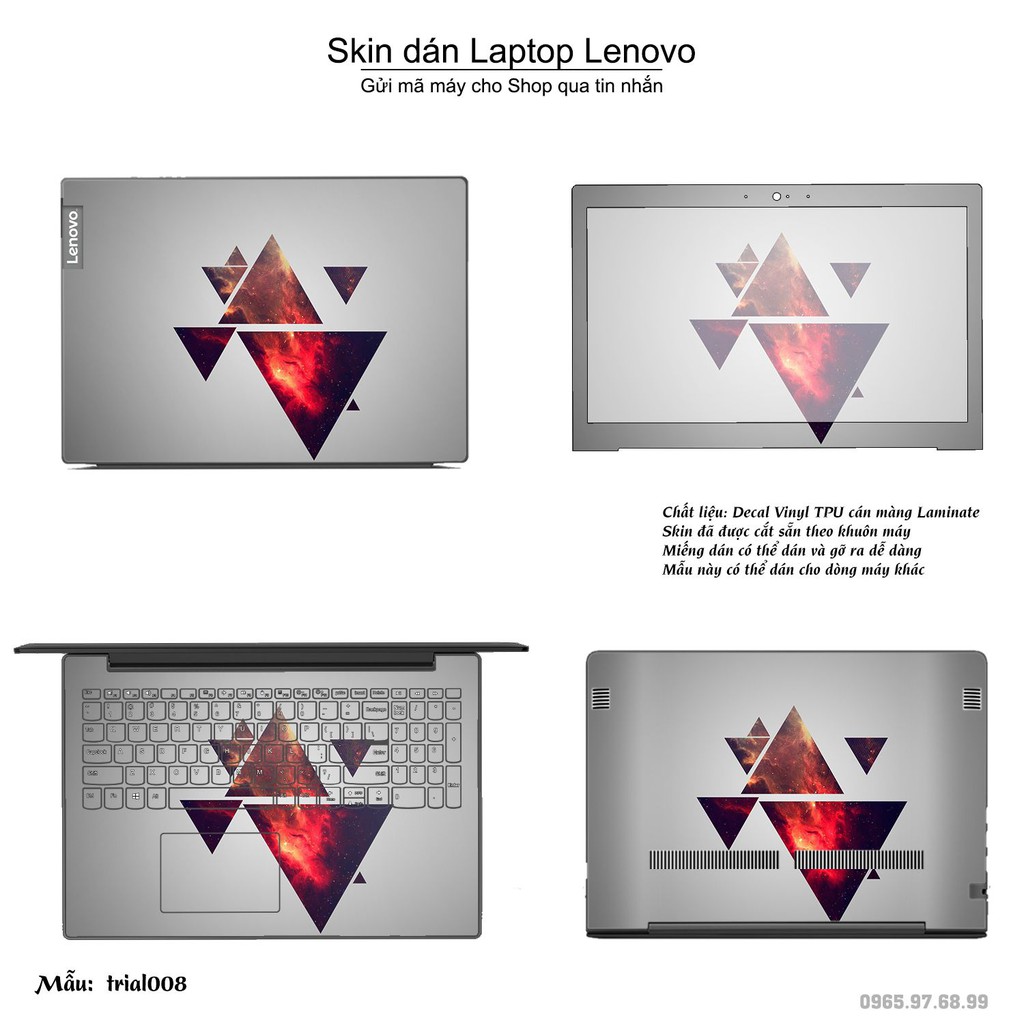 Skin dán Laptop Lenovo in hình Đa giác _nhiều mẫu 2 (inbox mã máy cho Shop)