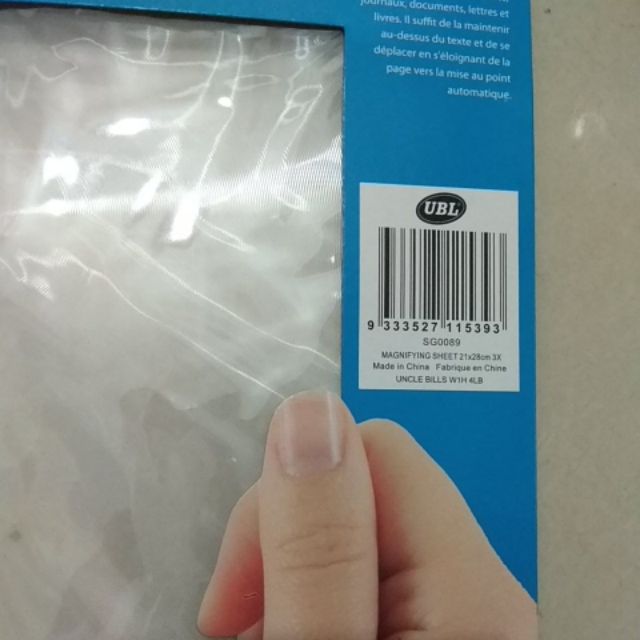 Tấm Phóng To Ba Lần 21X28cm Uncle Bills SG0089
