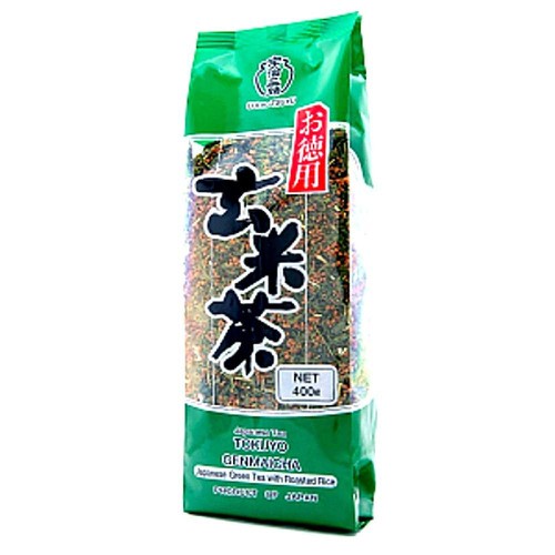 Trà xanh Tokuyo Genmaicha gạo lứt rang 400g - chuyên sỉ nội địa nhật