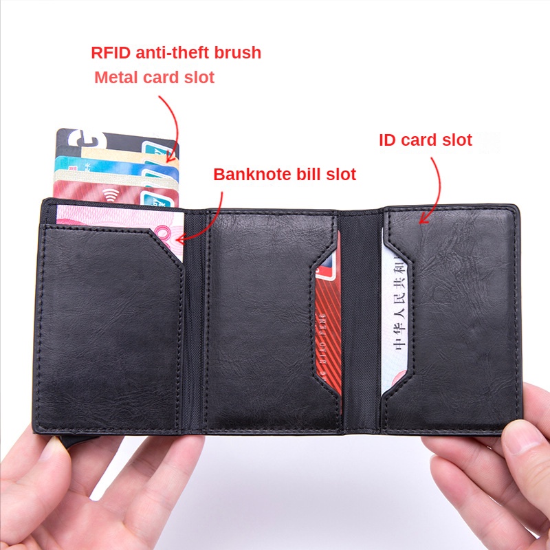 Ví Đựng Thẻ Tín Dụng Có Khóa Kéo Tiện Lợi Dành Cho Nam