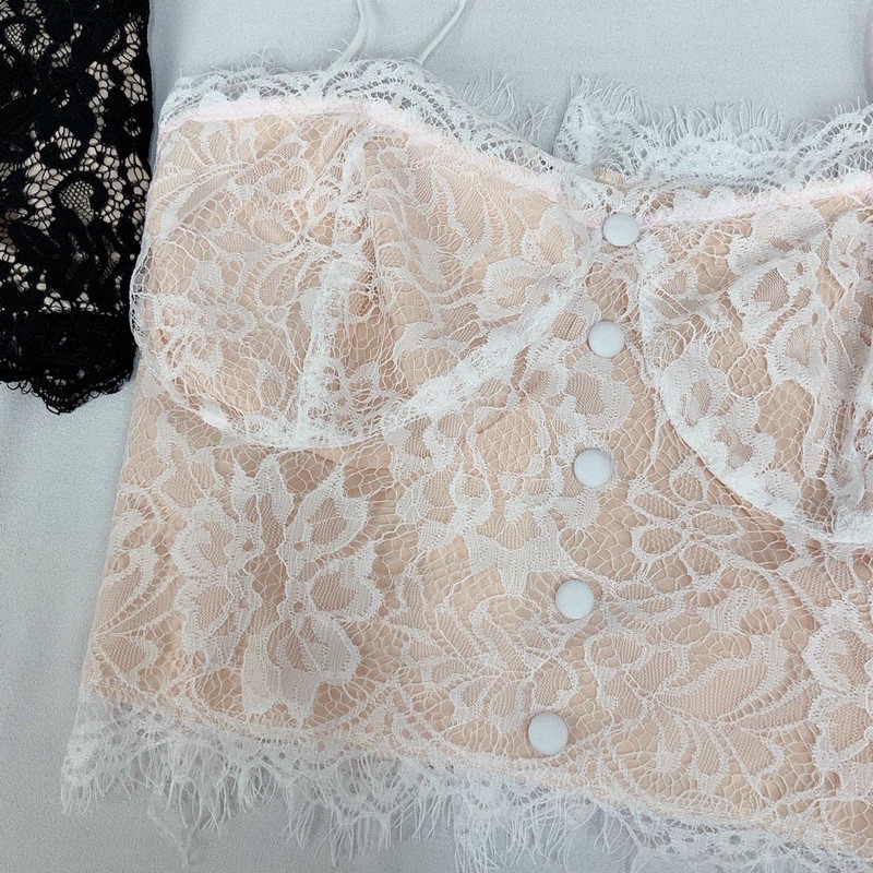 Áo Bra ren cổ yếm 2 lớp (hàng loại 1, bao chất) | BigBuy360 - bigbuy360.vn