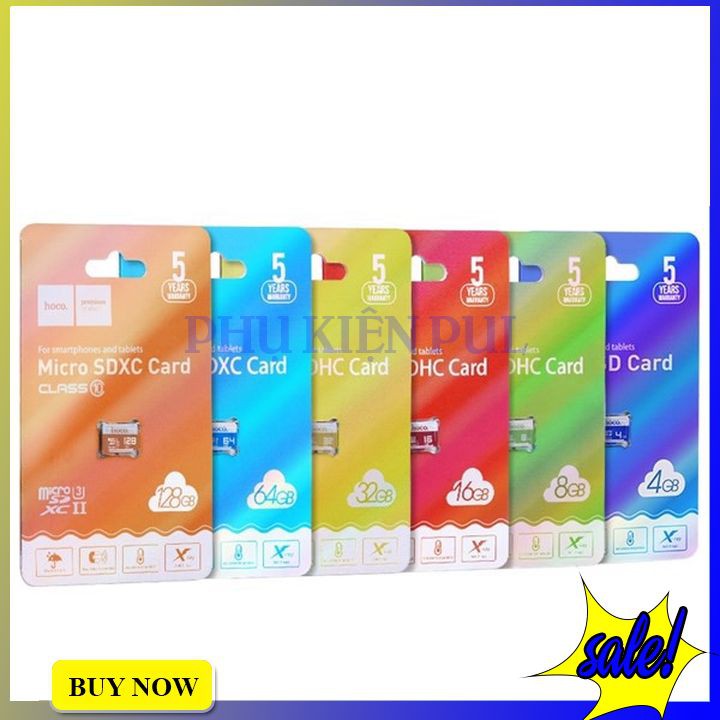 Thẻ nhớ Micro sd class 6 Hoco 4gb - blue