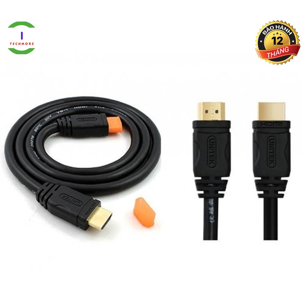 Cáp HDMI Unitek 1.5M/3M ( Cáp xịn hỗ trợ Full HD, 3D, 4K x 2K ,Bảo hành 12 tháng , FREE SHIP ĐƠN TỪ 50K )