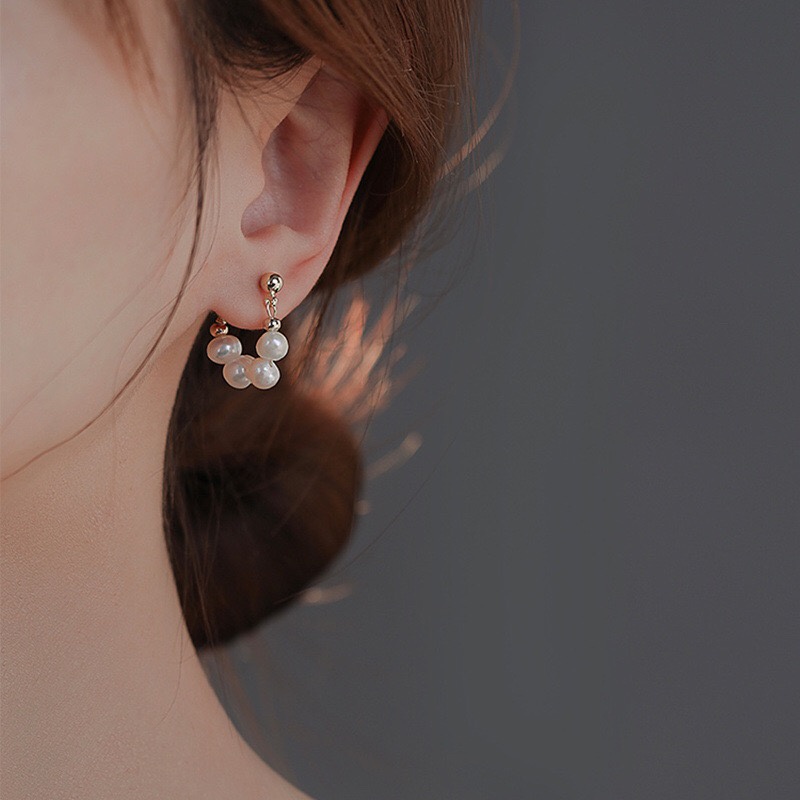 Khuyên Tai Hạt Châu Nước Ngọt - Vani Store [TS000629]