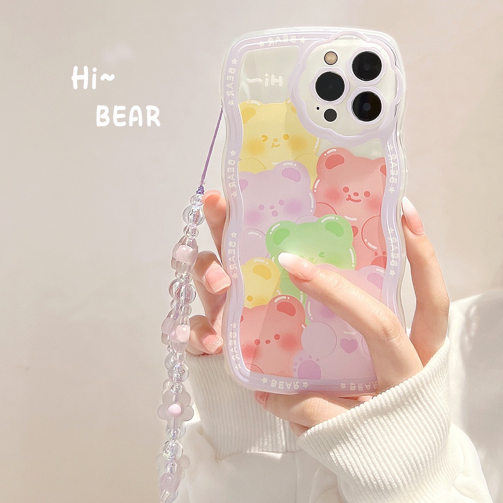 Ốp lưng iphone Ốp Điện Thoại In Hoạt Hình Kèm Dây Đeo Cho iPhone 7/7plus/8/8plus/x/xr/xs/11/12/13/pro/max/plus/promax RK CASE-III