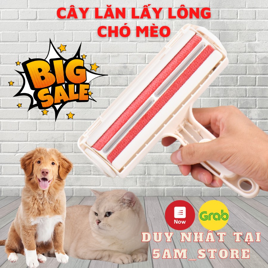 Cây lăn lông thú cưng, lăn tĩnh điện hút lông chó mèo trên giường đệm sofa thảm