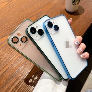 Ốp Điện Thoại Có Khung Kim Loại Bảo Vệ Camera Cho IPhone 13 12 11 Pro Max