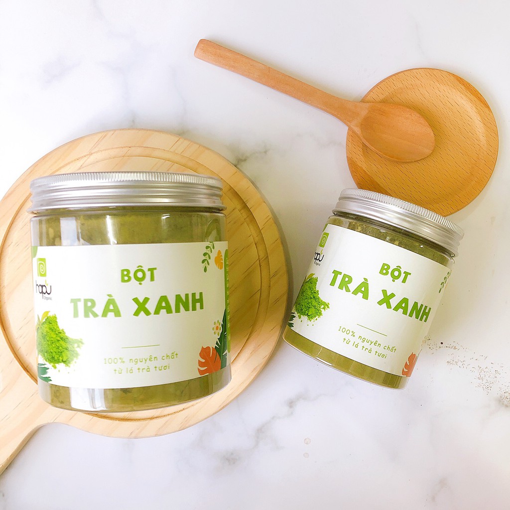 Hũ Bột Trà Xanh Sấy Lạnh Nguyên Chất Thiên Nhiên HaPu Organic 100G