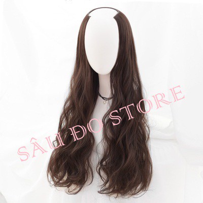 KẸP TÓC GIẢ CHỮ U XOĂN SÓNG DÀI SỈ 105K