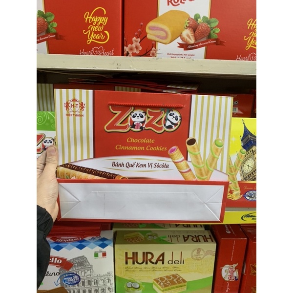 Bánh Quế Kem ZoZo Hiệp Thành Có Túi Sách Hộp 400g Đủ Vị