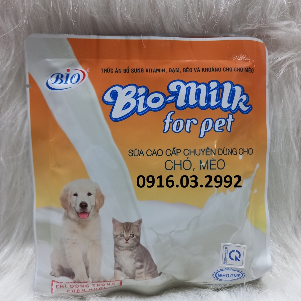 Sữa bột cho chó Bio 100gr, Sữa bột cho mèo Bio