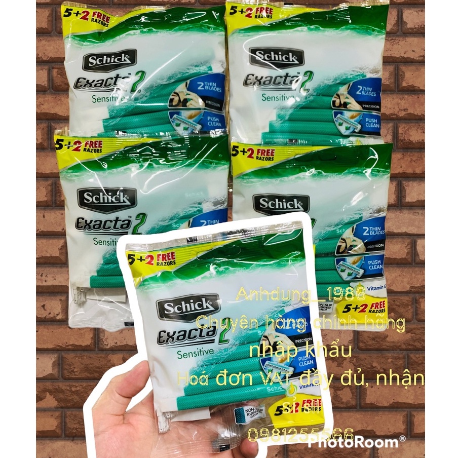 DAO CẠO SCHICK EXACETA2 5+2s  nhập khẩu