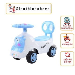 Xe chòi chân hình heo pepa có nhạc cho bé